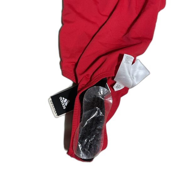 Adidas V-Back Red One-Piece Swimsuit Size 24/1X - Picture 6 of 14